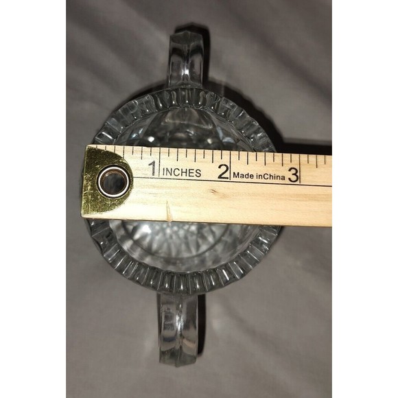 Sugar and Creamer Lot, Vintage Clear Cut Glass - Picture 9 of 12